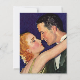 Convites Amor e Romance Vintage, Hollywood Salve a Data