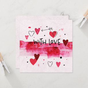 Convites Amor em aquarela