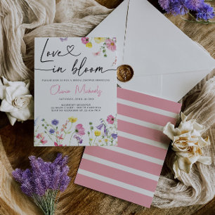 Convites Amor em Bloom Chá de panela Floral