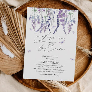 Convites Amor em Festa de Noivado de Flores Silvestres