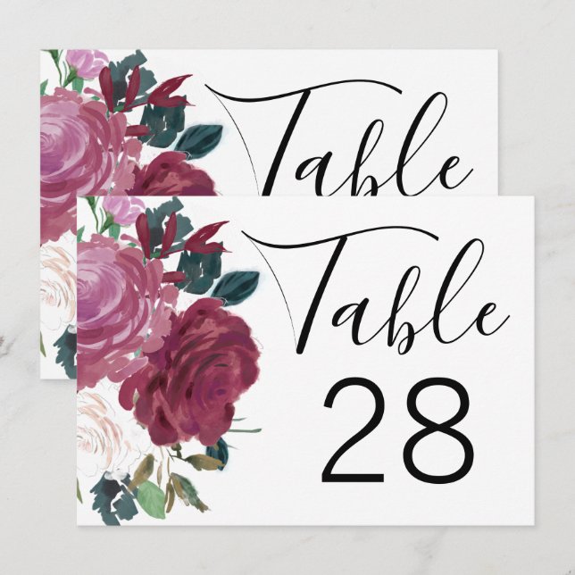 Convites Amor em Flor (Frente/Verso)