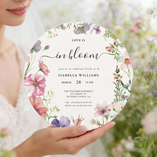 Convites Amor em Flor Chá de Noiva Floral