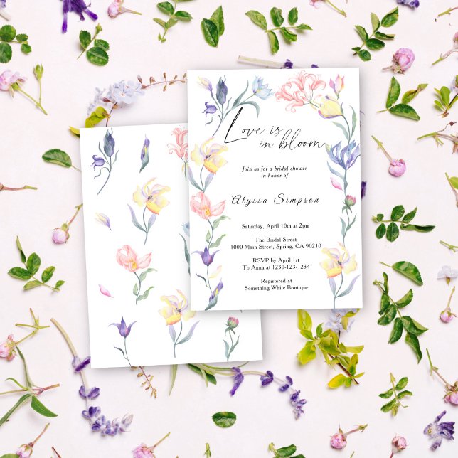 Convites Amor em Flor Chá de Noiva Floral (Criador carregado)