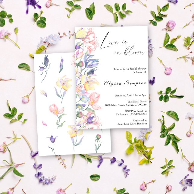 Convites Amor em Flor Chá de Noiva Floral (Criador carregado)