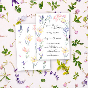 Convites Amor em Flor Chá de Noiva Floral