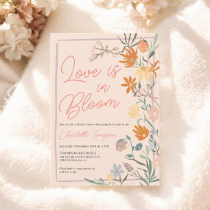 Convites Amor no Bloom Boho Floral Chá de panela