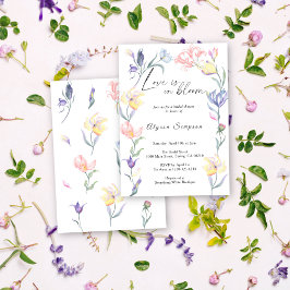 Convites Amor no Bloom Floral Chá de panela