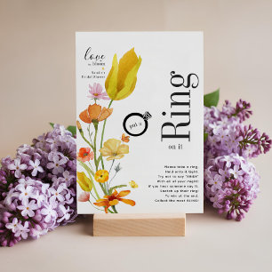 Convites Amor no Bloom Põe um Anel no Chá de panela