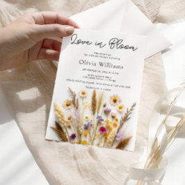 Convites Amor no Bloom Wildflower Chá de panela