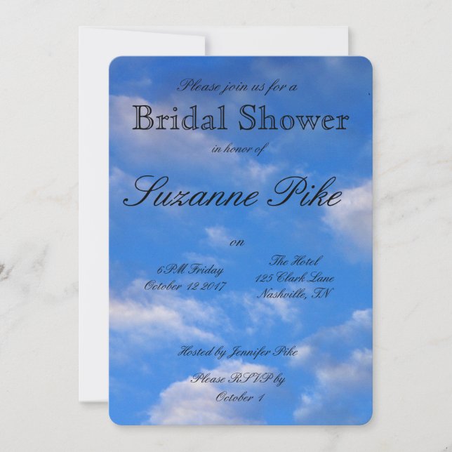 Convites Amor no Chá de panela Aéreo (Frente)