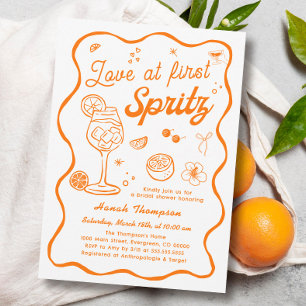 Convites Amor no First Spritz Chá de panela