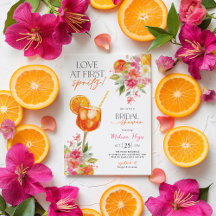 Amor no First Spritz Chá de panela Citrus Aperol