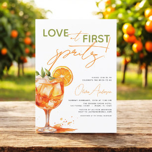 Convites Amor no First Spritz Orange Chá de panela