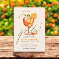 Amor no First Spritz Orange Chá de panela