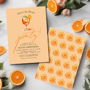 Convites Amor no First Spritz Orange Chá de panela
