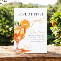 Amor no First Spritz Orange Chá de panela