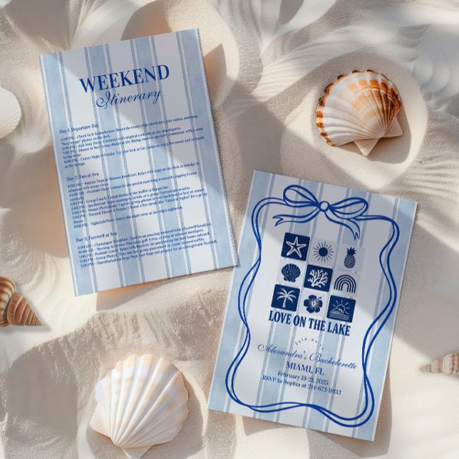 Convites Amor no lago Bachelorette Bash (Criador carregado)