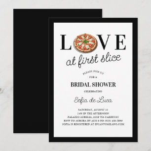 Convites Amor No Primeiro Chá de panela Da Pizza Italiana