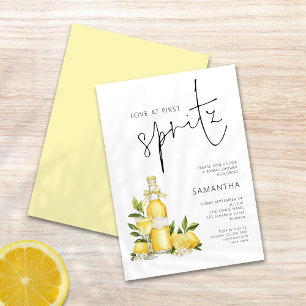 Convites Amor no Primeiro Chá de panela Spritz Limoncello