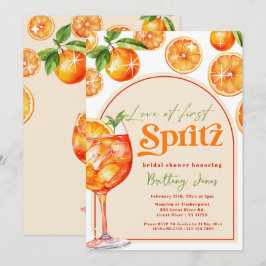 Convites Amor no Primeiro Chá de panela Spritz Orange Groov
