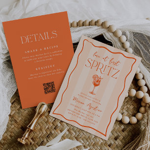 Convites Amor no Primeiro Spritz Chá de panela Duplo