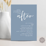 Convites Amor, Rir E Feliz Sempre Após A Recepção<br><div class="desc">Anuncie e partilhe a sua alegria para sempre em estilo com a nossa moderna estética e empoeirada design (Amor, riso e Feliz para sempre) carta de convite para comemoração do elopeão do casamento. É ideal para casais que decidiram celebrar o seu melhor dia. Com seu design sofisticado, mas lúdico, este...</div>