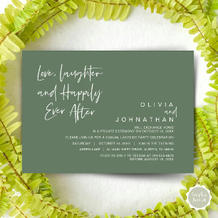 Convites Amor, riso e alegria para sempre, Elopement I