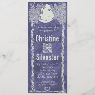 Convites Amor sob as estrelas, noivado