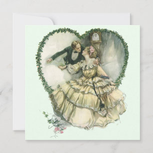 Convites Amor Vintage, Romance, Romântico, Salve a Data