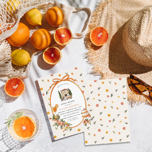 Convites Amore & Aranci Chuveiro de Noiva Cítrico Doce