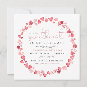 Convites AMORE Little Swetheart - Chá de fraldas do Dia dos