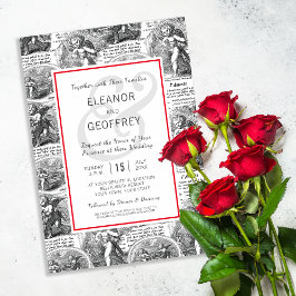 Convites Amore Wedding Cupid Vintage Toile de Jouy