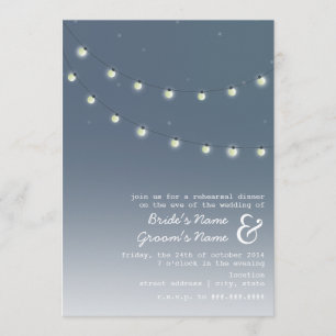 Convites Ampolas que nivelam o jantar de ensaio do