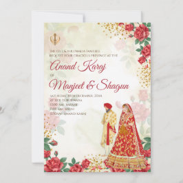 Convites Anand Karaj e convites de casamento Sikh