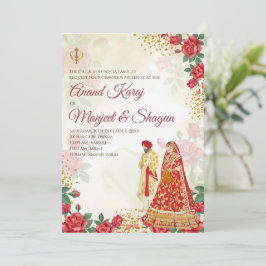 Convites Anand Karaj e convites de casamento Sikh