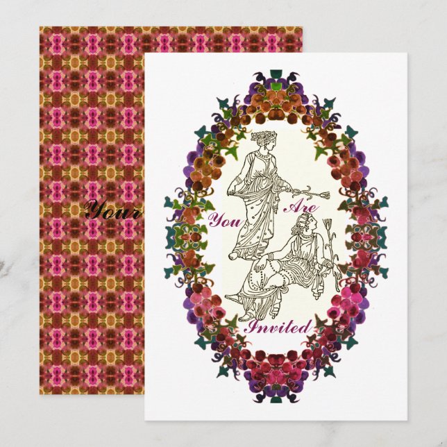 Convites Ancião Grecian Fashions (Frente/Verso)