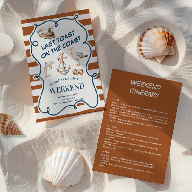 Convites Ancoragem Náutica Russa e Bachelorette de Golfinho (Criador carregado)