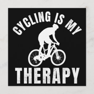 Convites andar de bicicleta é minha terapia presente engraç