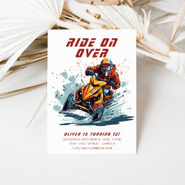 Convites Ande sobre a Festa de aniversário de Snowboard