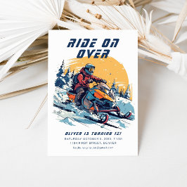 Convites Ande sobre a Festa de aniversário de Snowboard