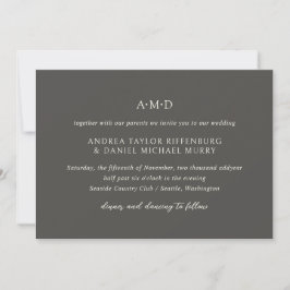 Convites Andrea Brown Elegant Wedding