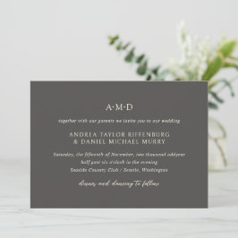 Convites Andrea Brown Elegant Wedding