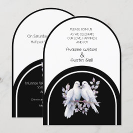 Convites Anéis Anéis Negros e Brancos Arrancados