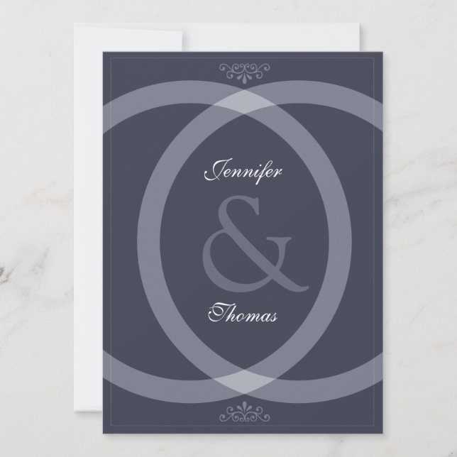 Convites Anéis de Casamento (Frente)