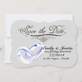 CONVITES ANÉIS DE NOIVA DE CRISTAL SAVE THE DATE CARDS