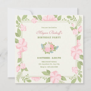 Convites Anel de casamento rosa-verde