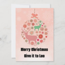 Convites Anel de pingente de flocos de neve de Elk com bo r