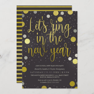 Convites Anel no partido Glam de ano novo de ano novo