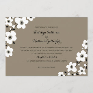 Convites Anêmona moderna   que Wedding
