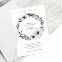 Anemones & Berries Casamento no inverno Azul